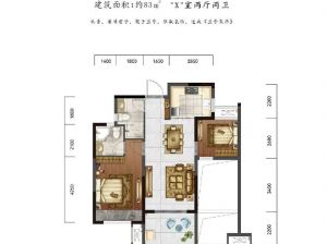 荆州-江陵县实创悦玺为您提供A户型鉴赏